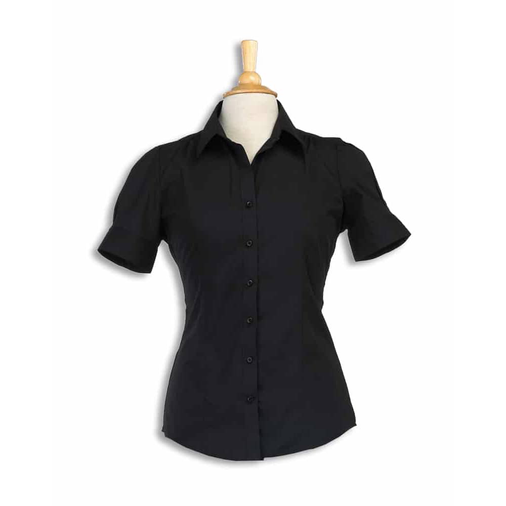 Women's Casual Short Sleeve Fitted Shirt