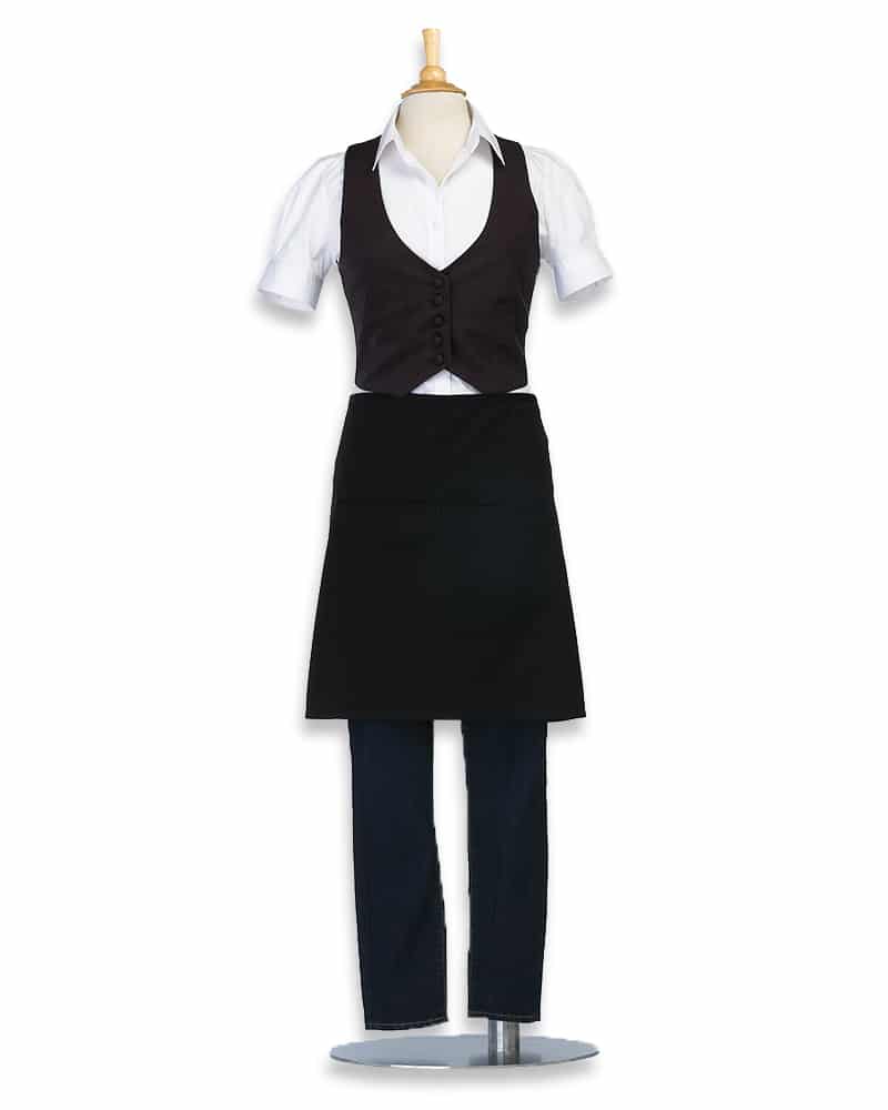 W VESBLK SHIWHT APRBLK MANNEQUIN