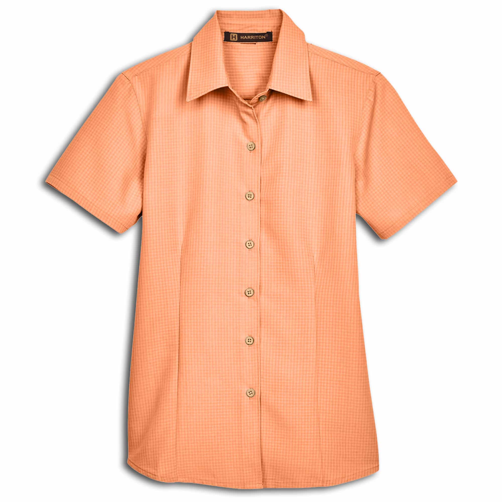 Harriton Barbados Textured Camp Shirt High End Uniforms