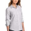 Women's SuperPro Oxford Stripe Shirt-Gusty Grey-White