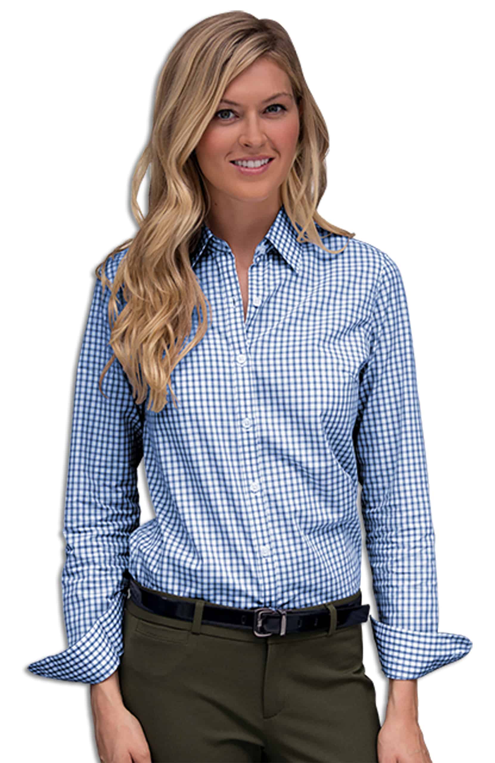 Women's Easy-Care Gingham Check Shirt