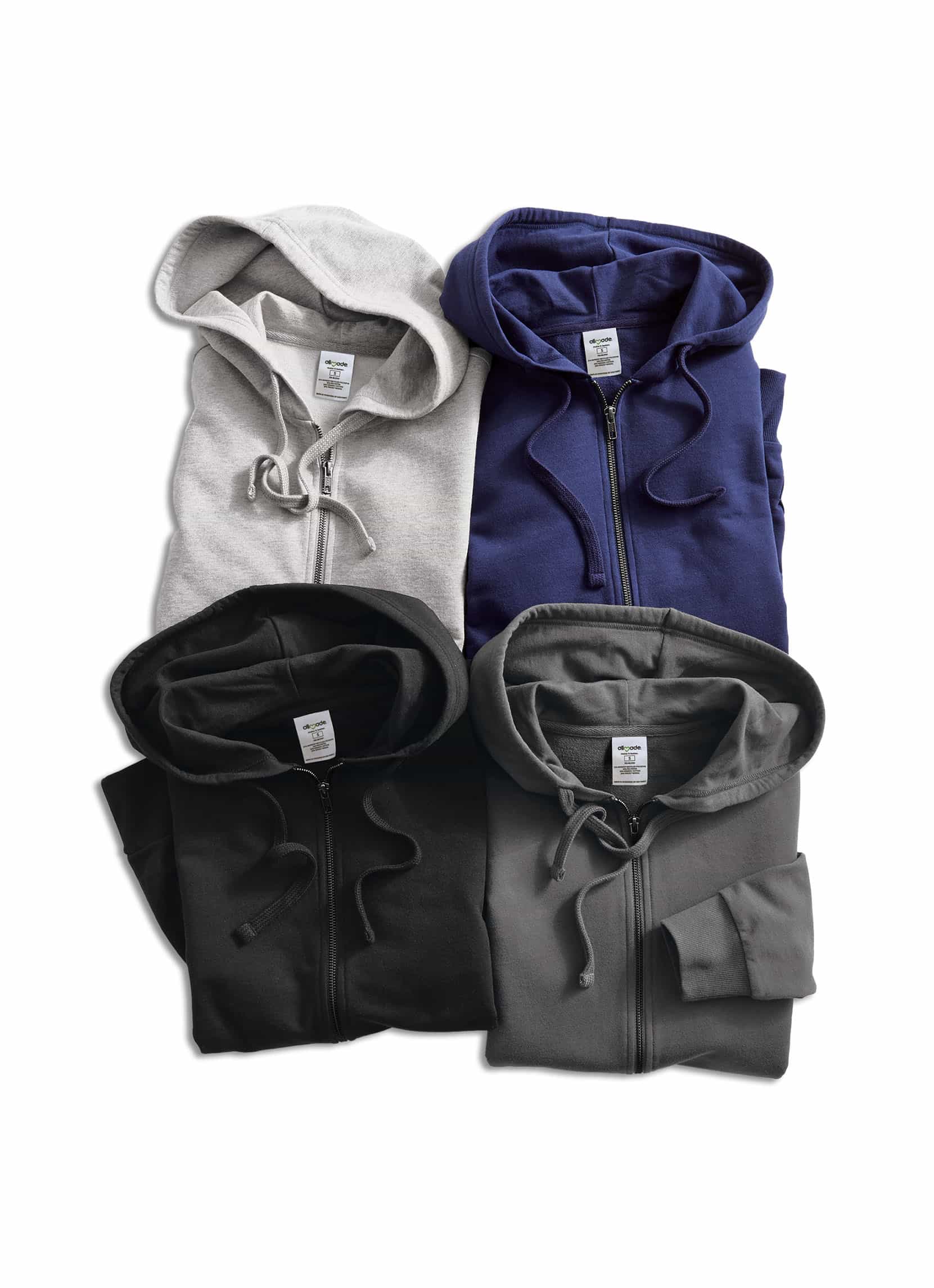 Unisex Organic French Terry Full-Zip Hoodie