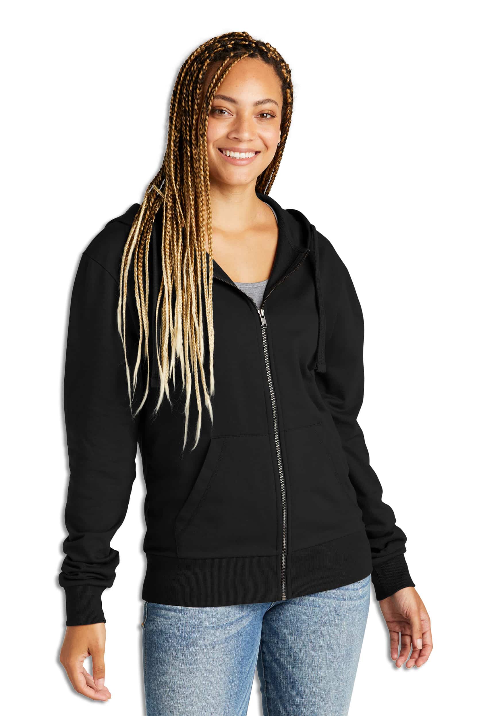 Unisex Organic French Terry Full-Zip Hoodie