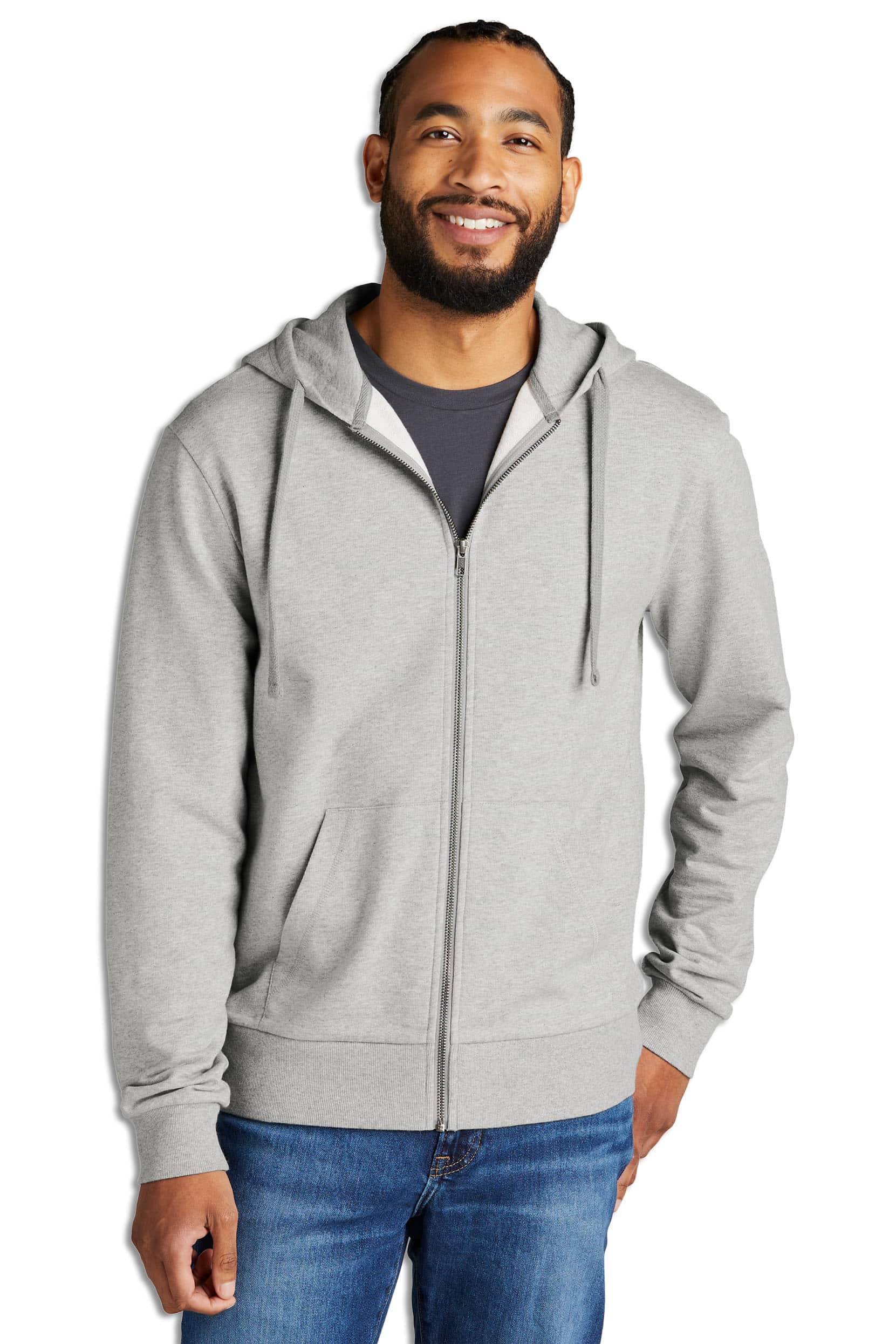 Unisex Organic French Terry Full-Zip Hoodie