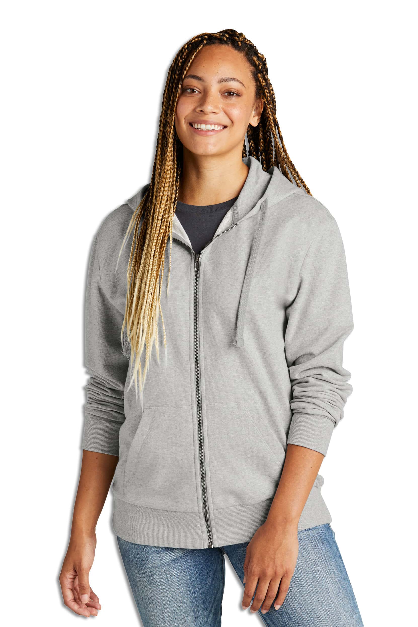 Unisex Organic French Terry Full-Zip Hoodie