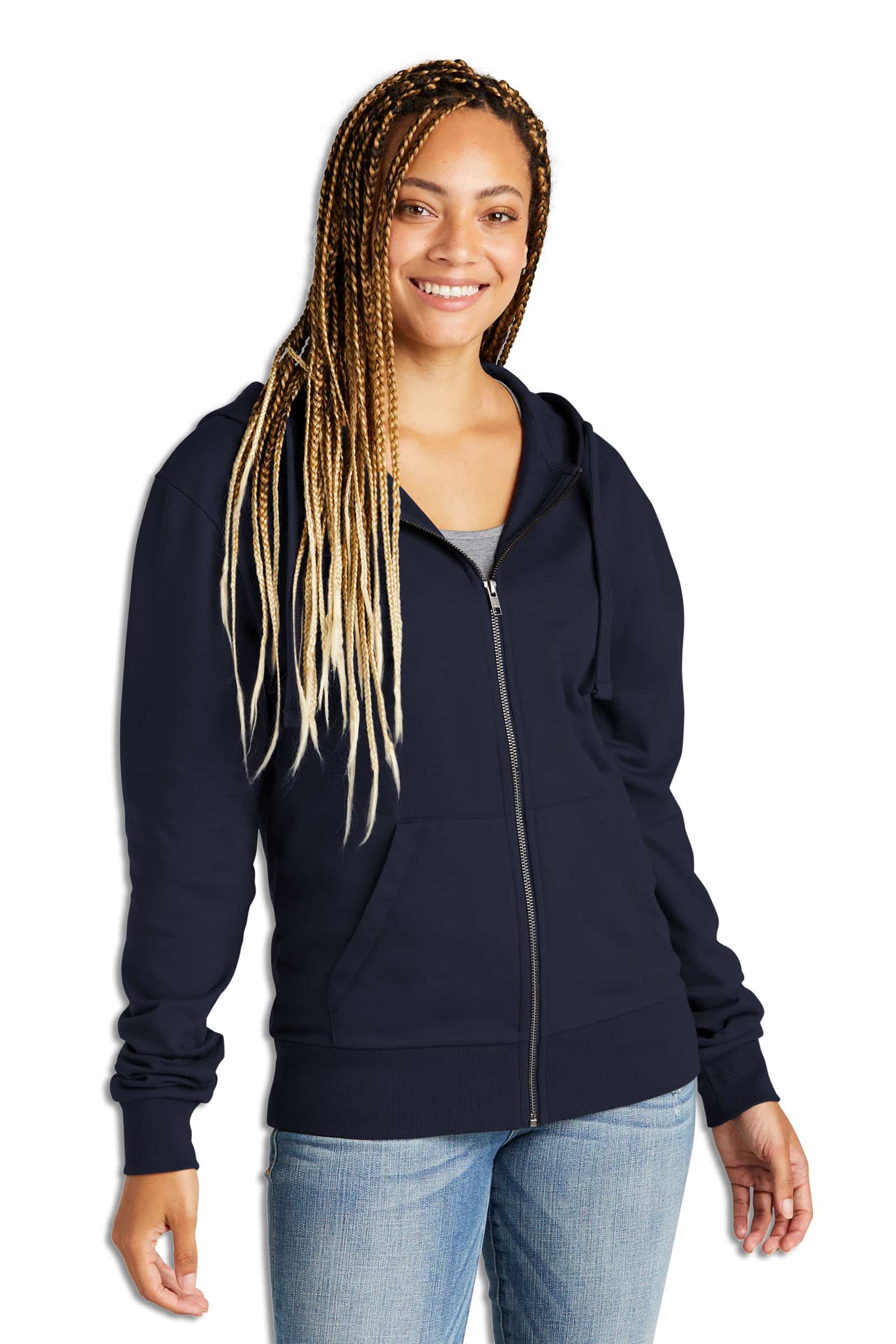 Unisex Organic French Terry Full-Zip Hoodie