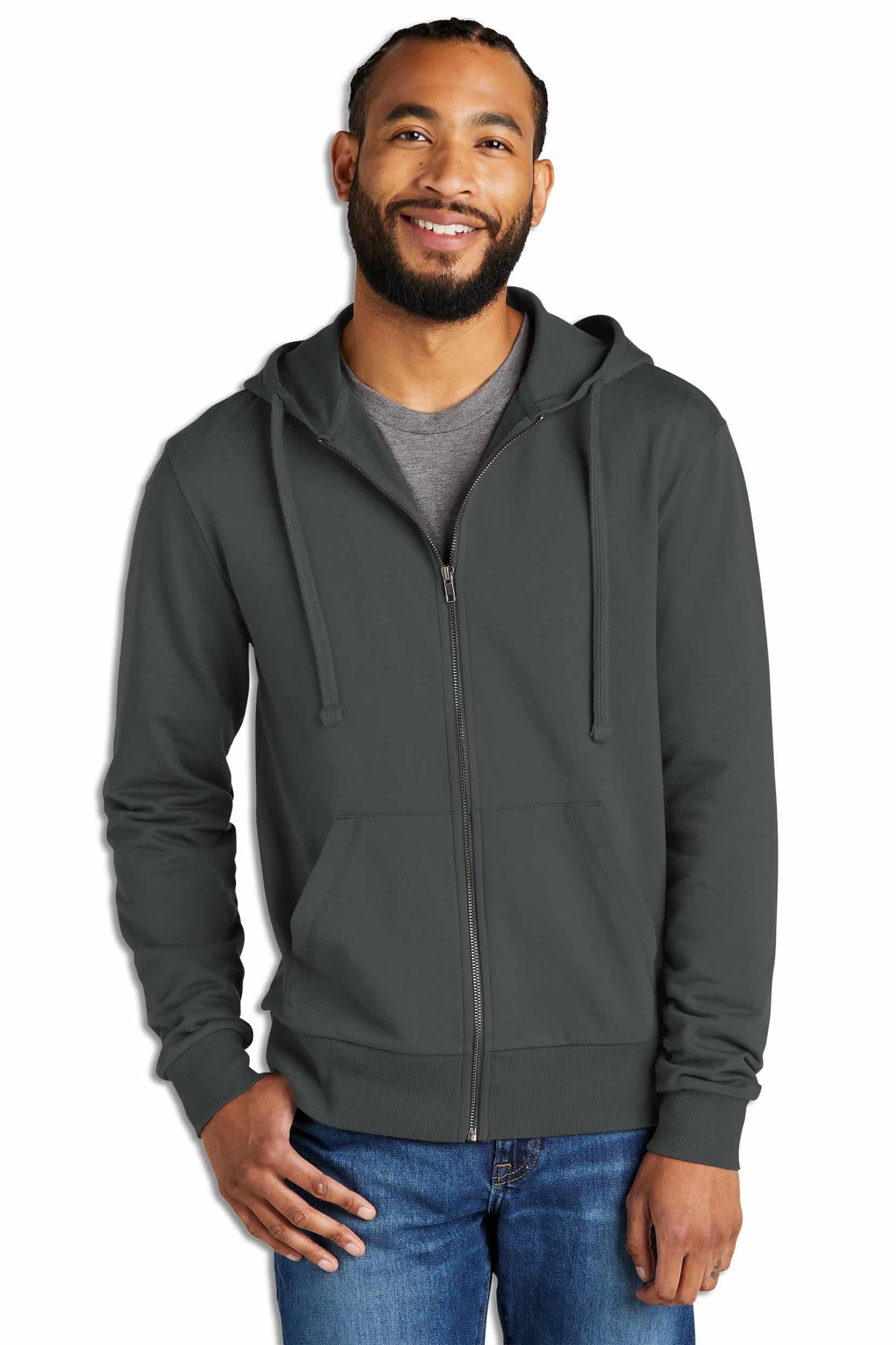 Unisex Organic French Terry Full-Zip Hoodie