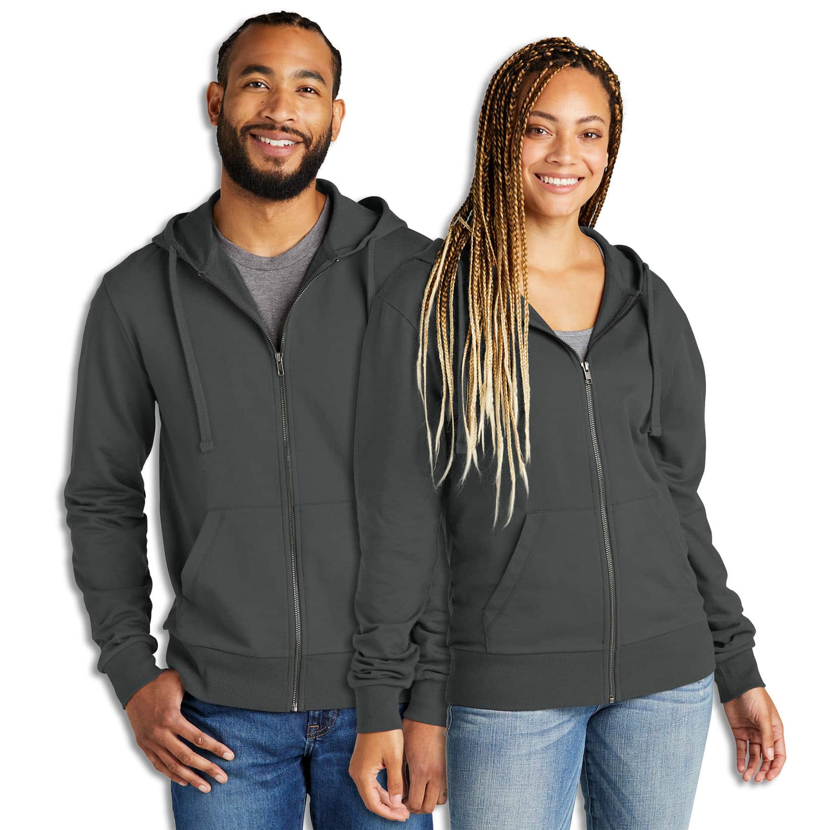 Unisex Organic French Terry Full-Zip Hoodie