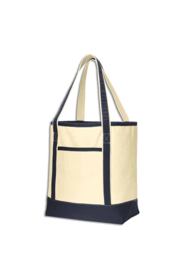 Large Cotton Canvas Boat Tote