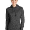 Women's PosiCharge® Electric Heather Fleece Hooded Pullover