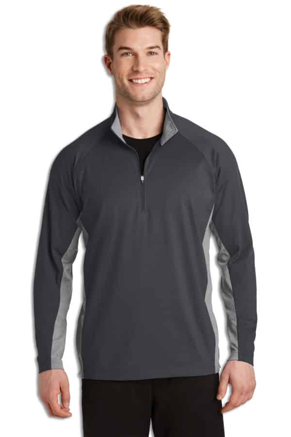 Men's Sport-Wick® Stretch Contrast 1/2-Zip Pullover