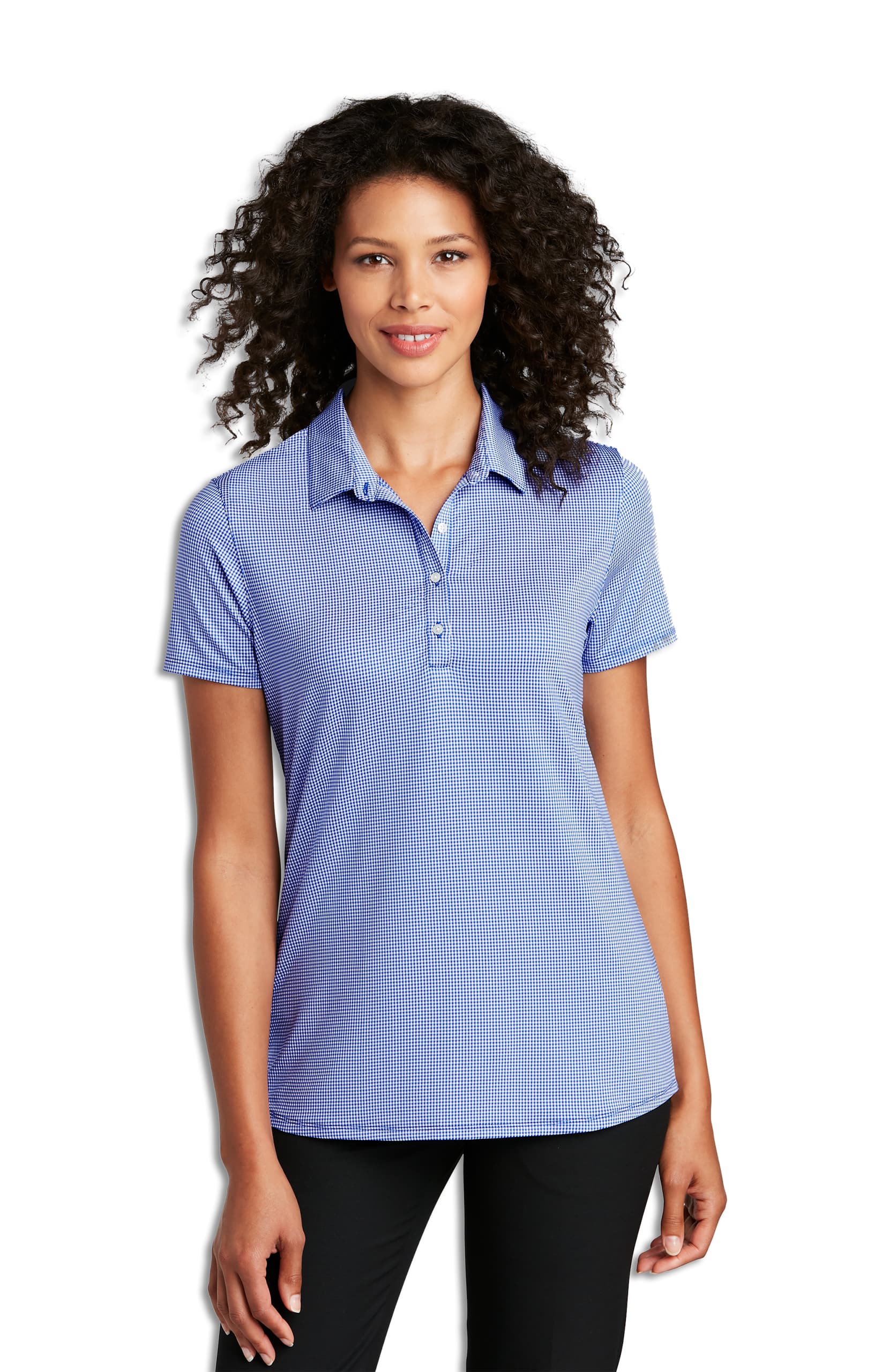 Gingham Polos - High End Uniforms