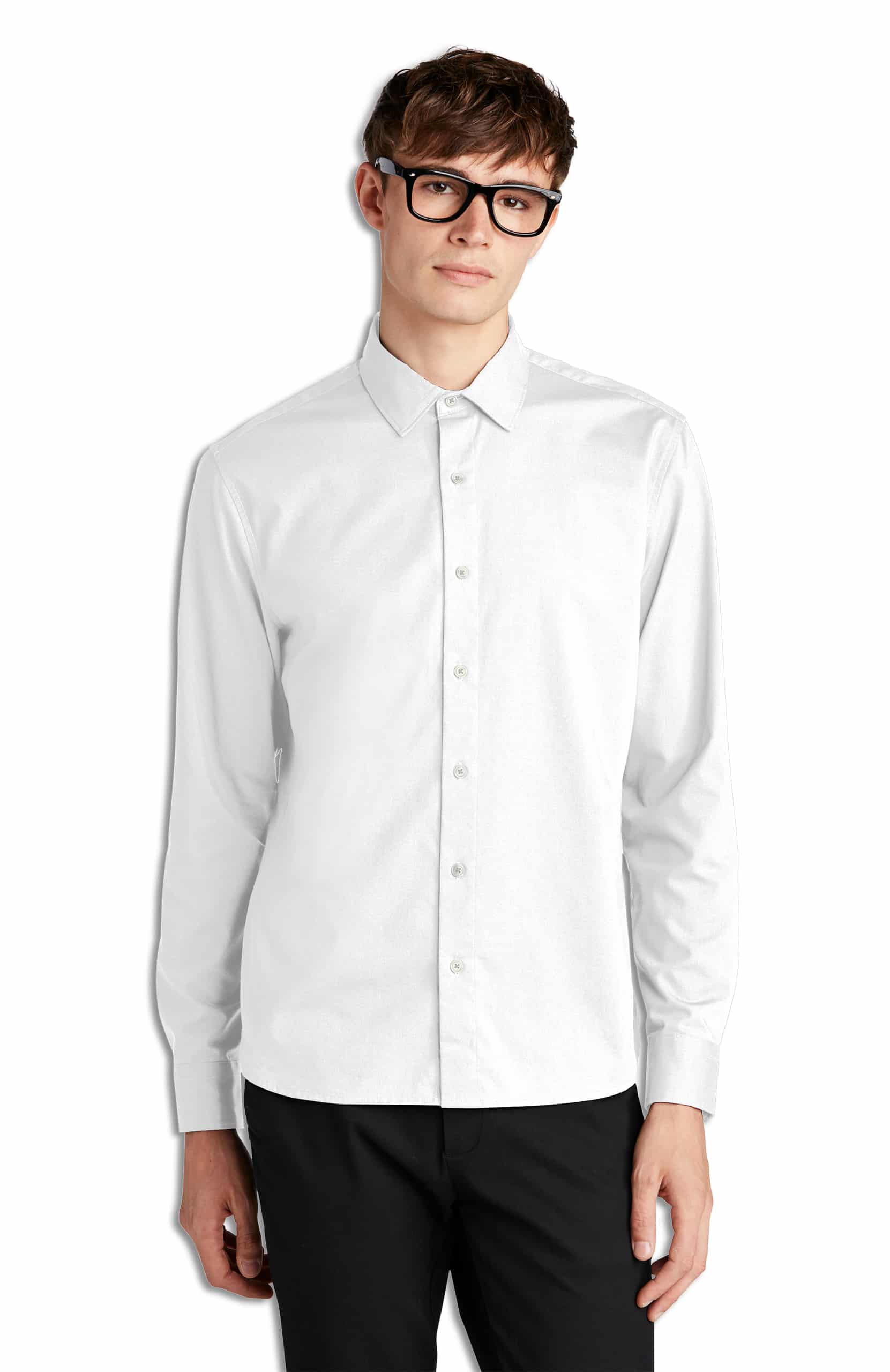 Long Sleeve Stretch Woven Shirt