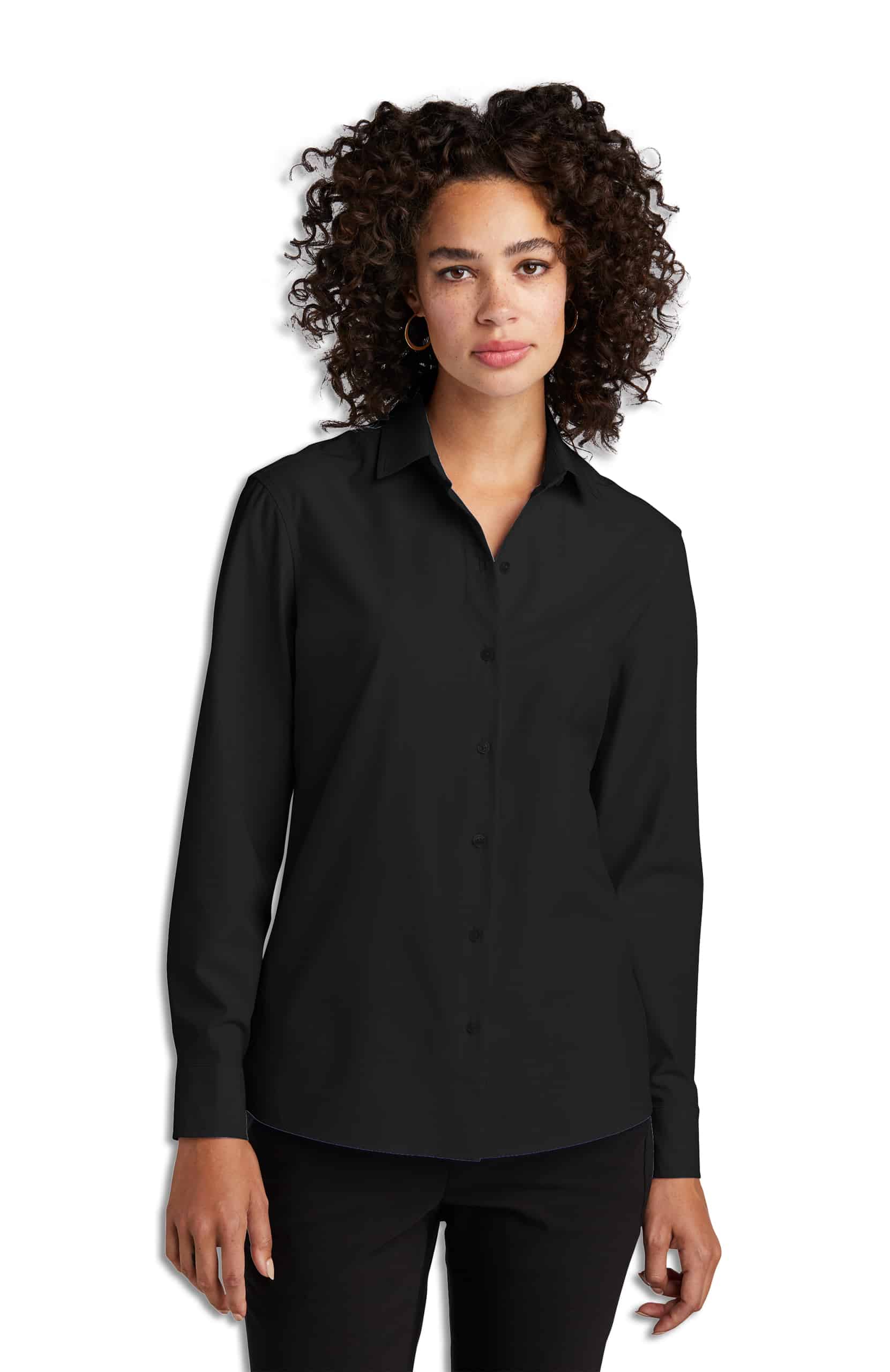 Long Sleeve Stretch Woven Shirt
