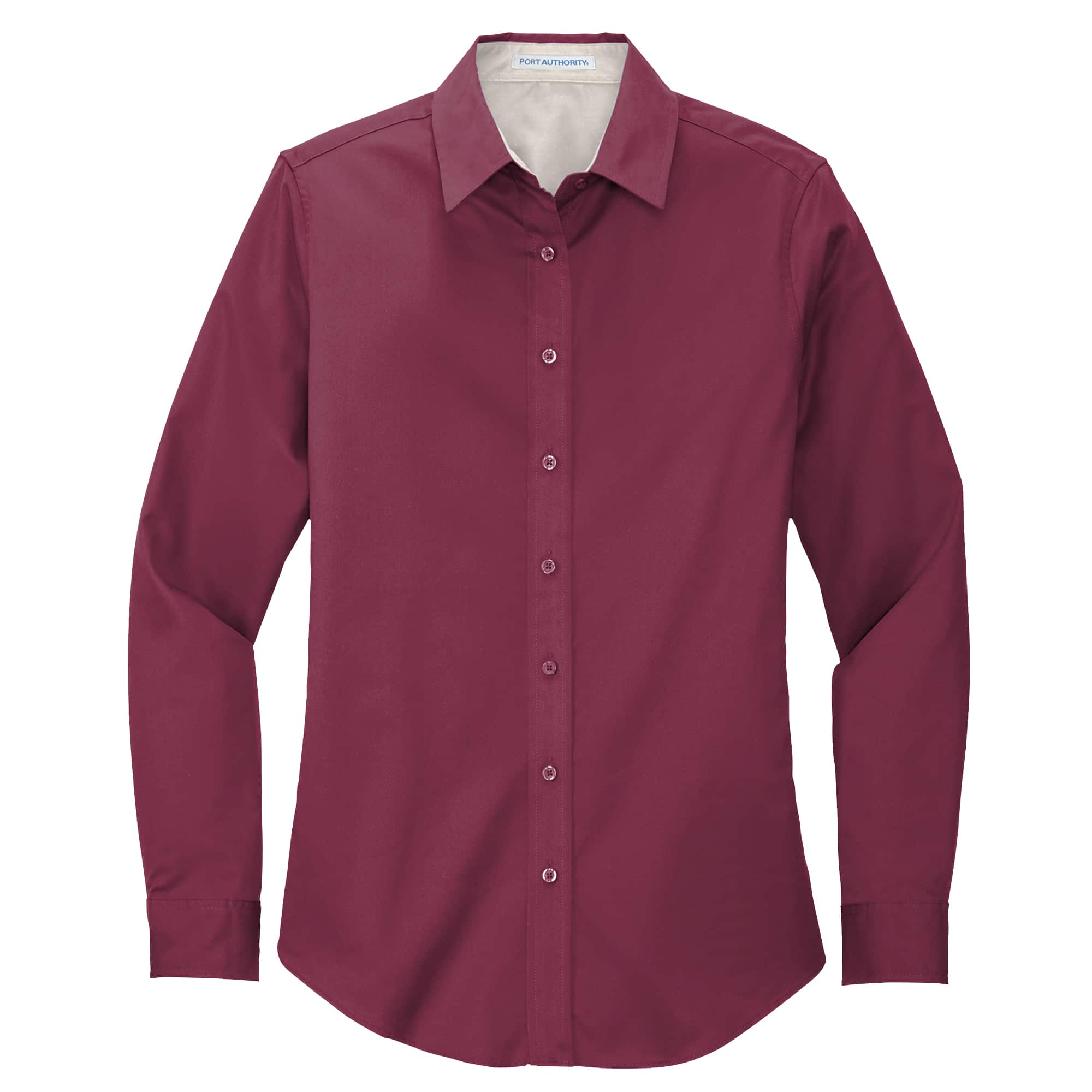 Port Authority Women's Long Sleeve Easy Care Shirt (L608) - Teal Green, XL, 55% Cotton 45% Polyester, Wrinkle Resistant