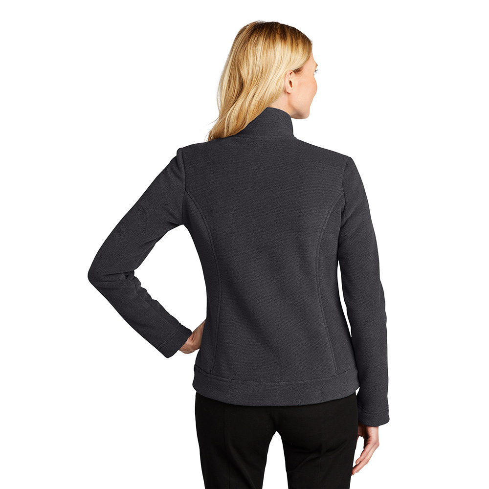 JACL211 Ladies Ultra Warm Brushed Fleece Jacket-Graphite/Deep Black