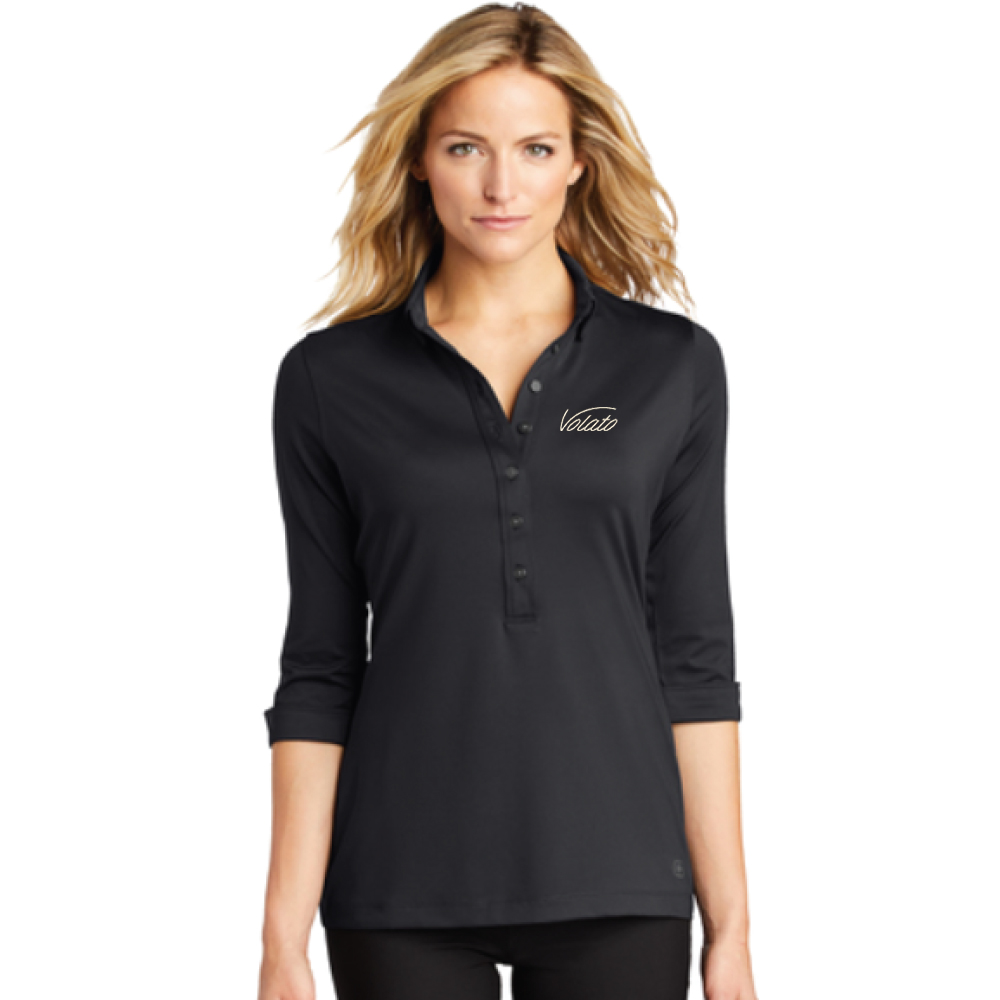 Ladies Gauge Polo w/ LOGO (Left Chest as Worn Right Sleeve as Worn