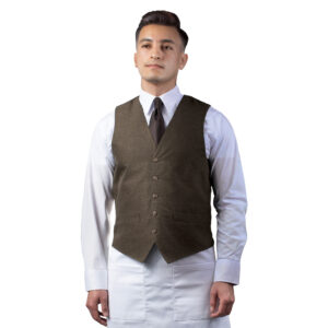 Heather Chocolate Bistro Vest