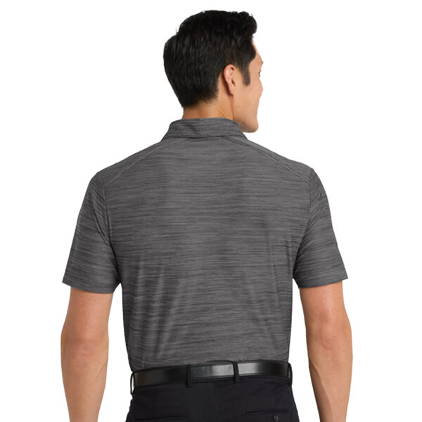 SHIK583_Stretch Heather Polo back_graphite_whiteback_black_grey