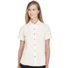 SHIM560W_Women's Barbados Textured Camp Shirt-cream