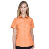 SHIM560W_Women's Barbados Textured Camp Shirt-nectarine