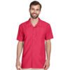 SHIM560_Barbados Textured Camp Shirt-parrotred
