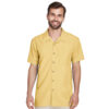 SHIM560_Barbados Textured Camp Shirt-pineapple