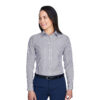SHID645W_Women's_Banker_Stripe_Shirt-NavyBlue