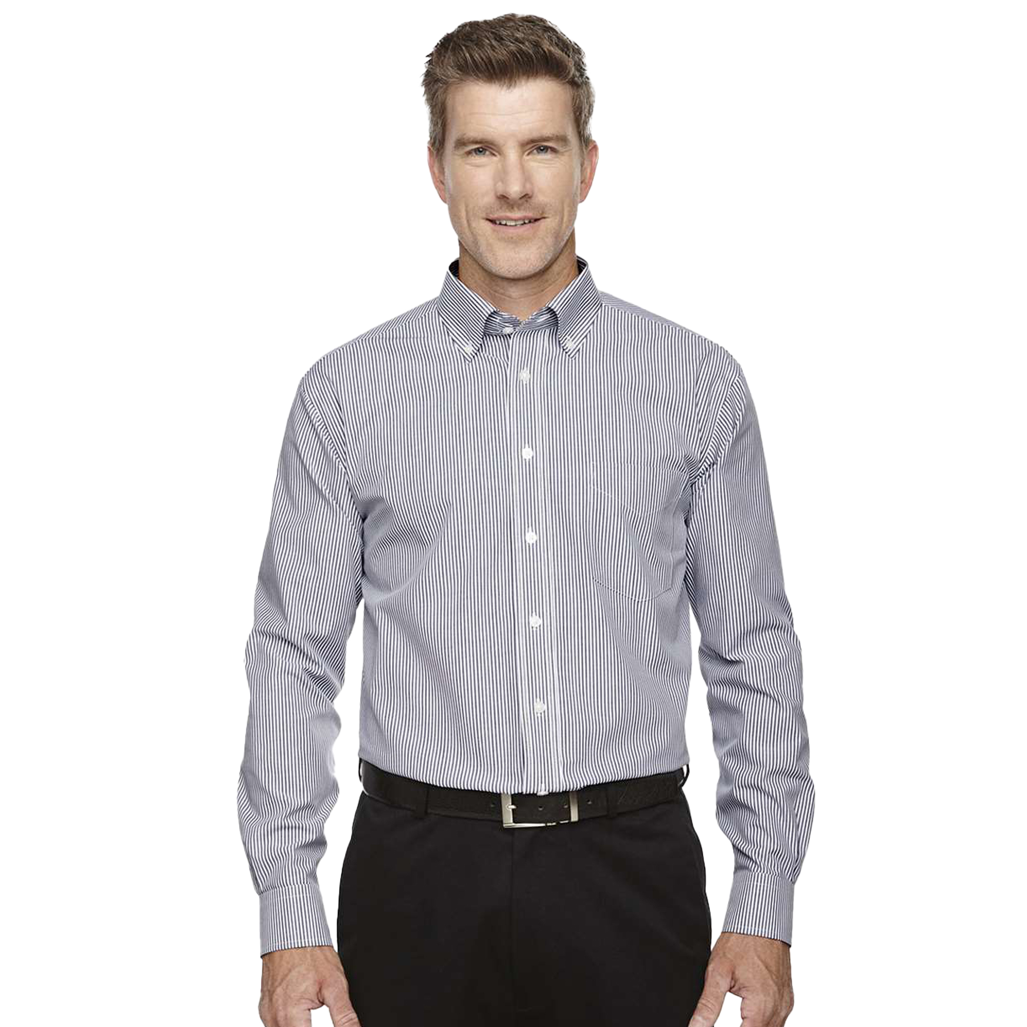 SHID645_Men's_Banker_Stripe_Shirt-NavyBlue