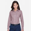 SHID640W_Women's_Gingham_Shirt-Burgandy