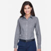 SHID640W_Women's_Gingham_Shirt-Navy