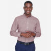 SHID640_Men's_Gingham_Shirt_Burgandy