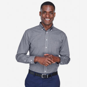 SHID640_Men's_Gingham_Shirt_Navy