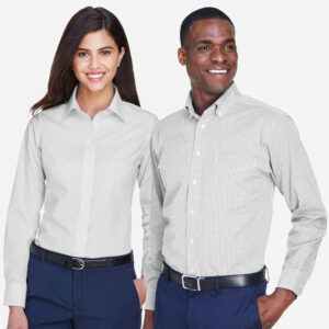 SHID640_SHID640W_Men's_and_Women's Gingham_Shirts