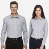 SHIDG520_SHIDG520W_Men's_and_Women's_Glen_Plaid-Shirt_White_LtGraphite1
