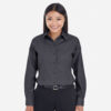 SHIDG532W_Women's_Royal_Dobby_DressShirt-Black