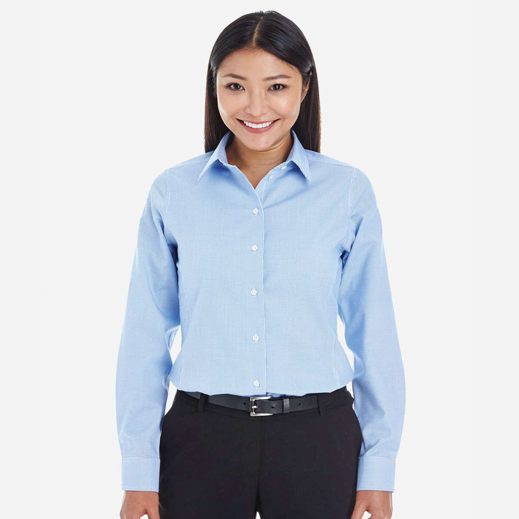 SHIDG532W_Women's_Royal_Dobby_DressShirt-FrenchBlue