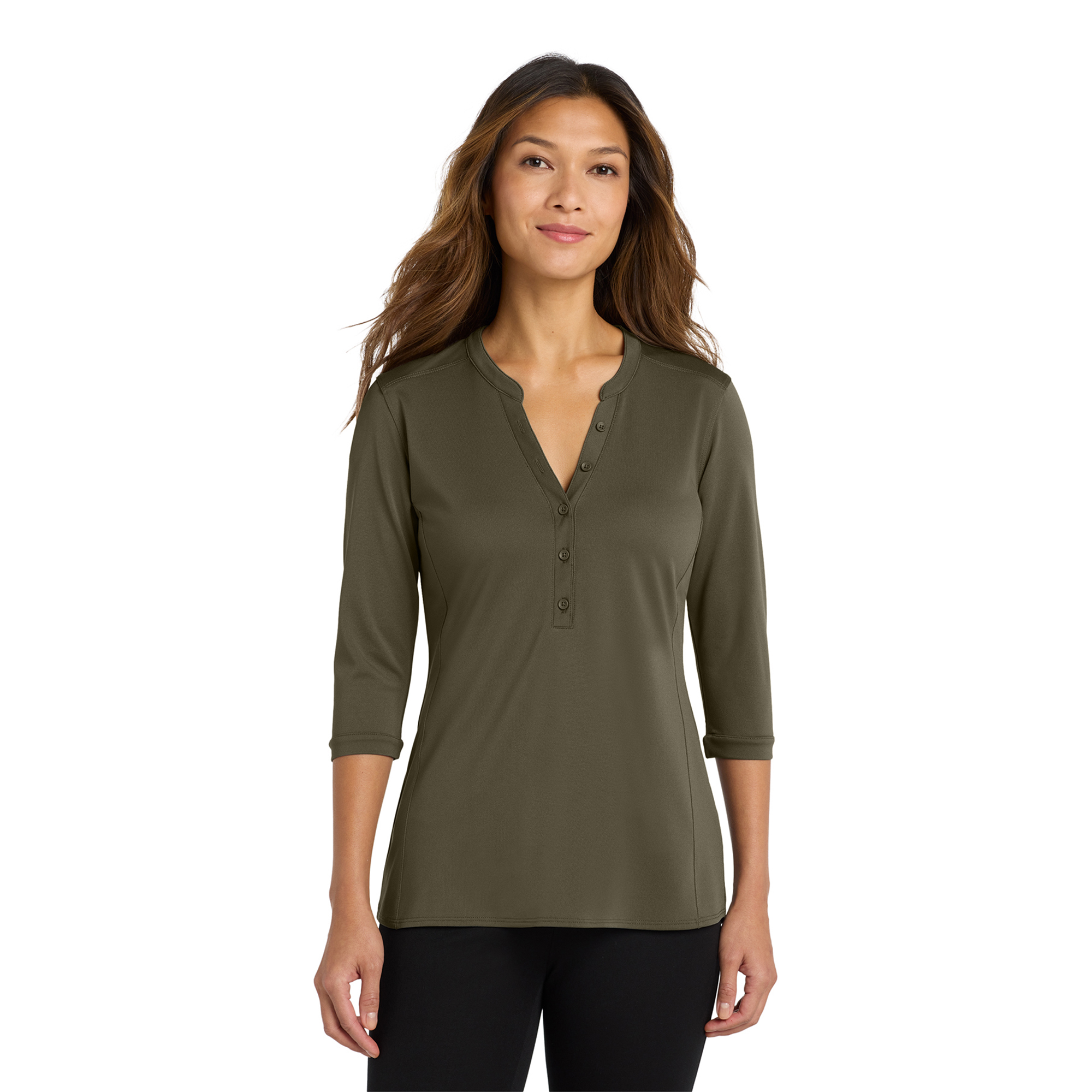 SHILK750DeepOliveModelFront