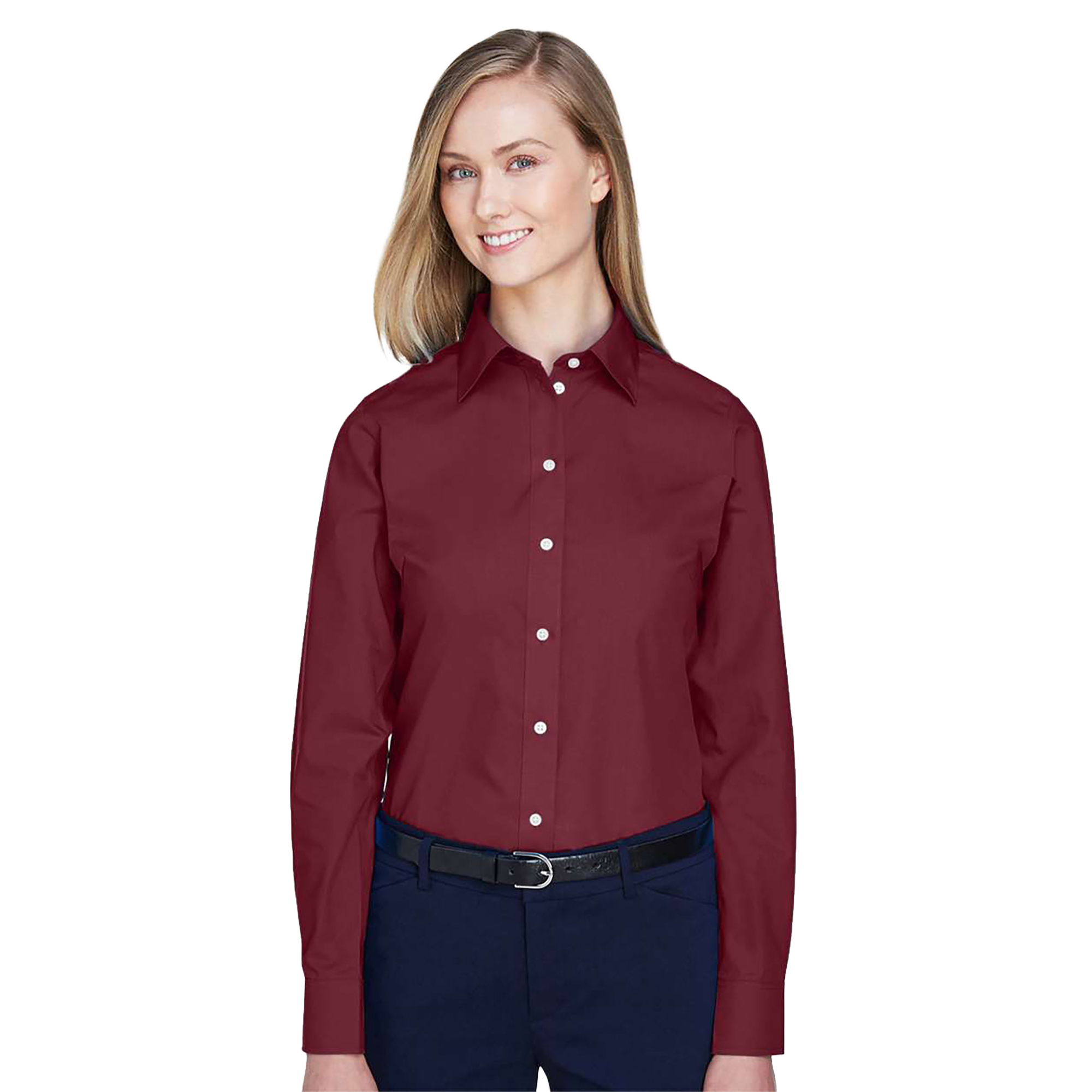 SHID620WBurgundyModelFront